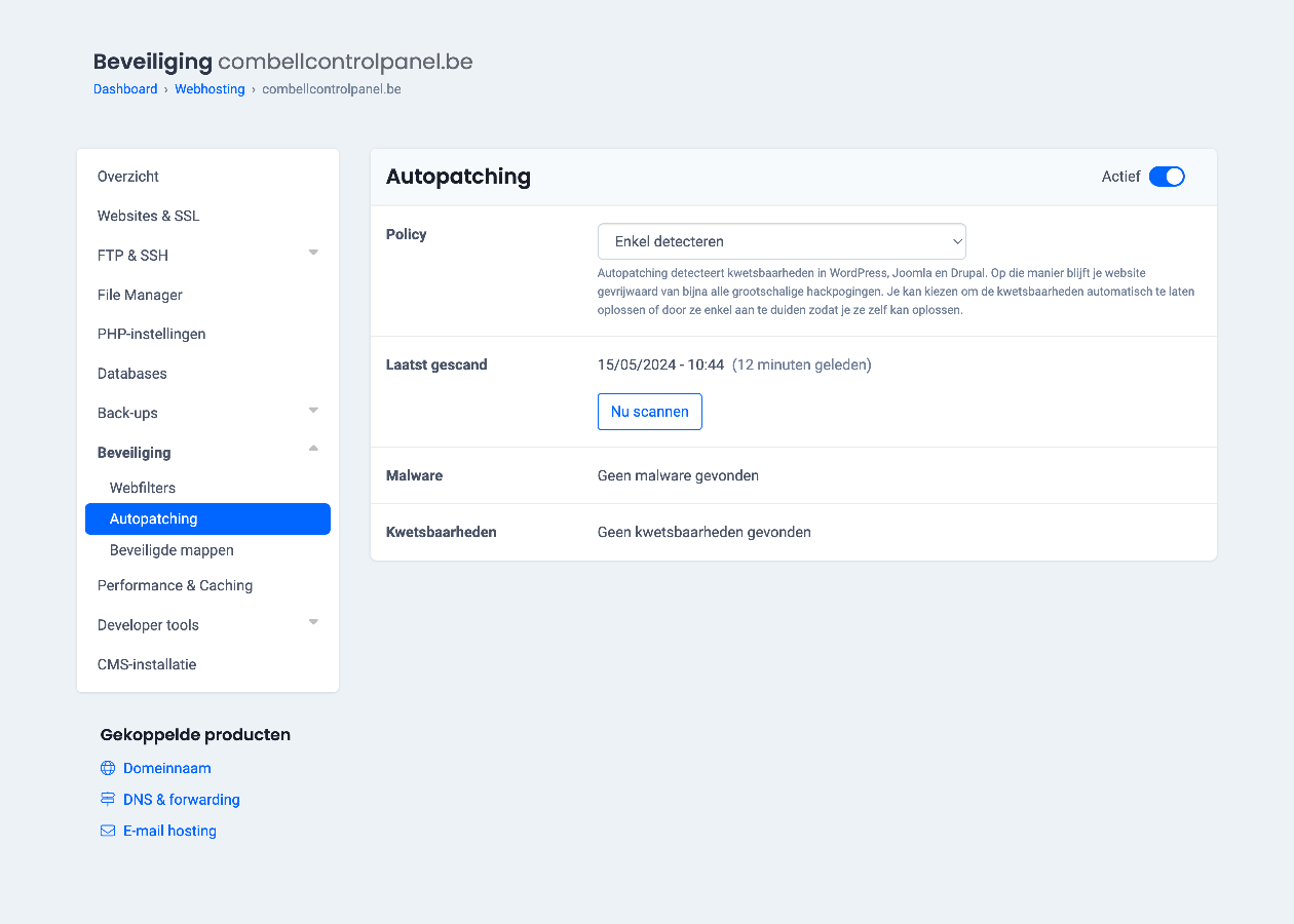 Activeer autopatching