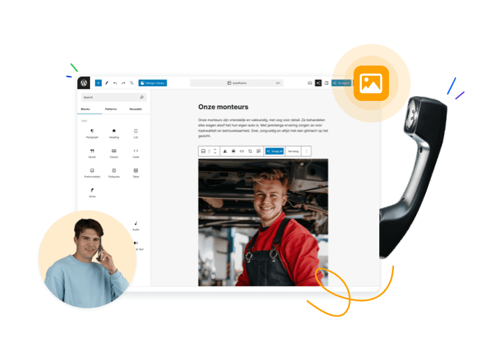 Wat voor website wil je? Wij bellen jou op om het te bespreken!