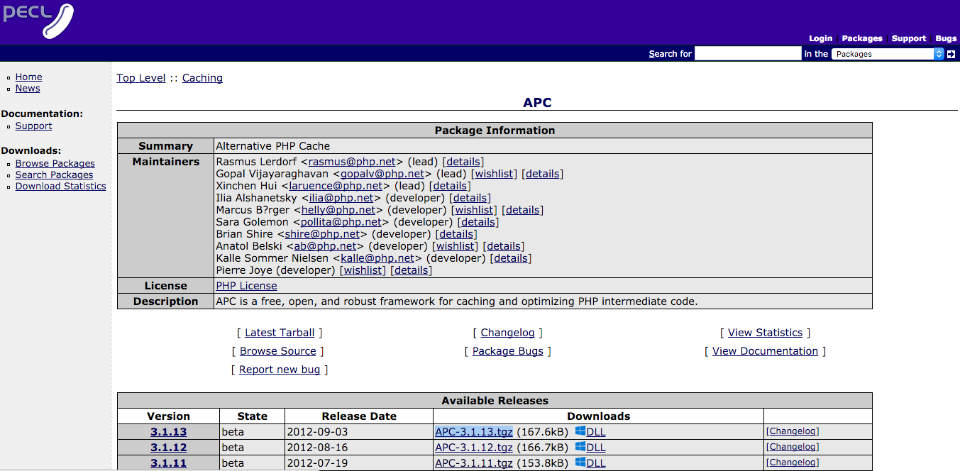 installatie van APC downloaden