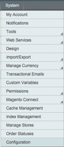 Systeem >> Configuratie” width=”131″ height=”300″></li>
<li>Daar ga je naar Cataloog.<img loading=