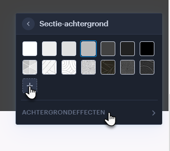 sectie achtergrond effect