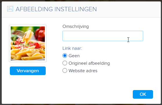 afbeelding instellen